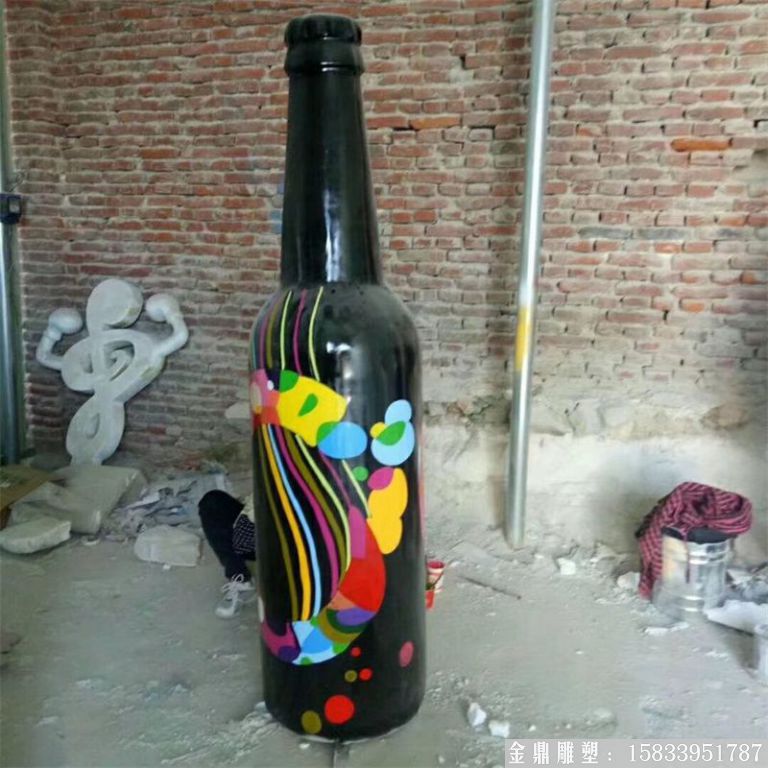 ktv酒瓶雕塑 質(zhì)美價廉玻璃鋼藝術(shù)品 (2)