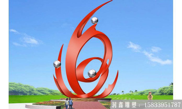 校園不銹鋼雕塑設(shè)計(jì)，景觀雕塑定制