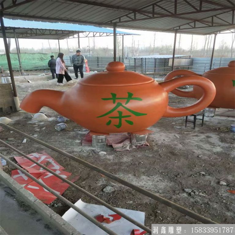 紫銅景觀茶壺，流水茶壺，景區(qū)天壺